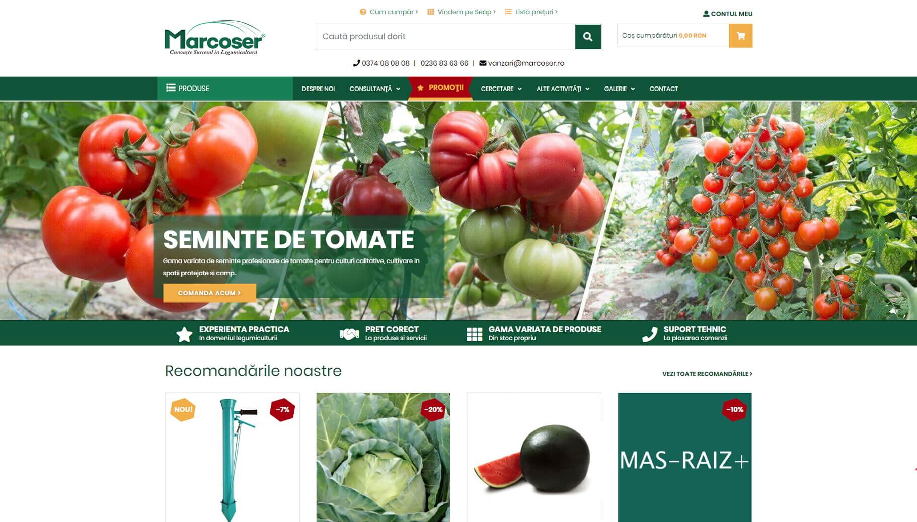 Am lansat noua interfata a site-ului www.marcoser.ro